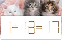 【マッチ棒パズル】正しい式にしよう！「1+18=17」【毎日脳トレ】