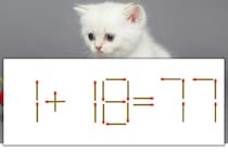 【マッチ棒パズル】正しい式にしよう！「1+18=77」【毎日脳トレ】