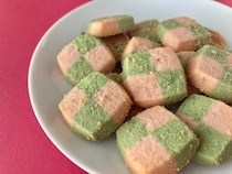 「桜と桜葉なの神神神すぎ！！」「市松模様が可愛い！」【無印良品】桜のアイスボックスクッキー