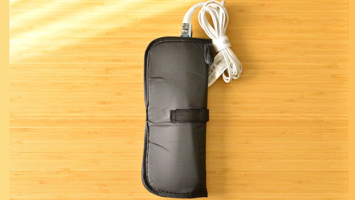 100均【セリア】ヘアアイロン耐熱ポーチが超便利！熱いまま収納できるかを検証