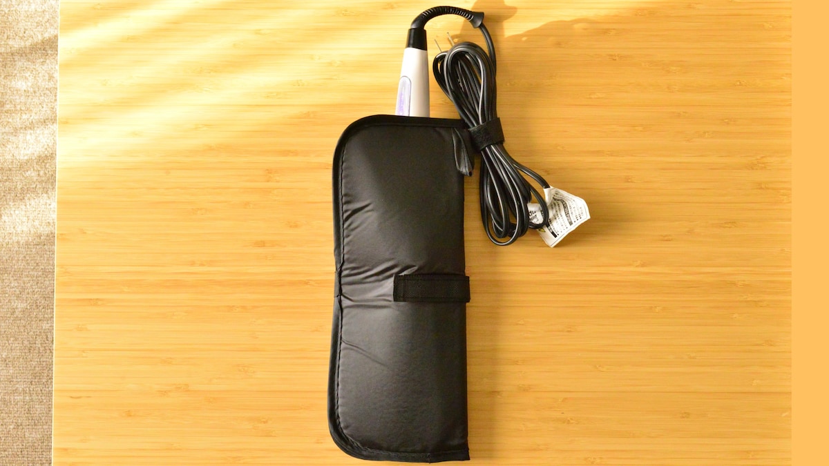 100均【セリア】ヘアアイロン耐熱ポーチが超便利！熱いまま収納できるかを検証