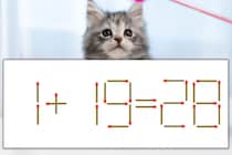 【マッチ棒パズル】正しい式にしよう！「1+19=28」【毎日脳トレ】