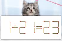 【マッチ棒パズル】正しい式にしよう！「1+21=23」【毎日脳トレ】