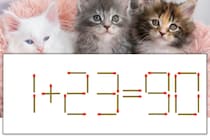 【マッチ棒パズル】正しい式にしよう！「1+23=90」【毎日脳トレ】