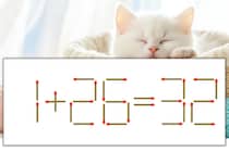 【マッチ棒パズル】正しい式にしよう！「1+26=32」【毎日脳トレ】