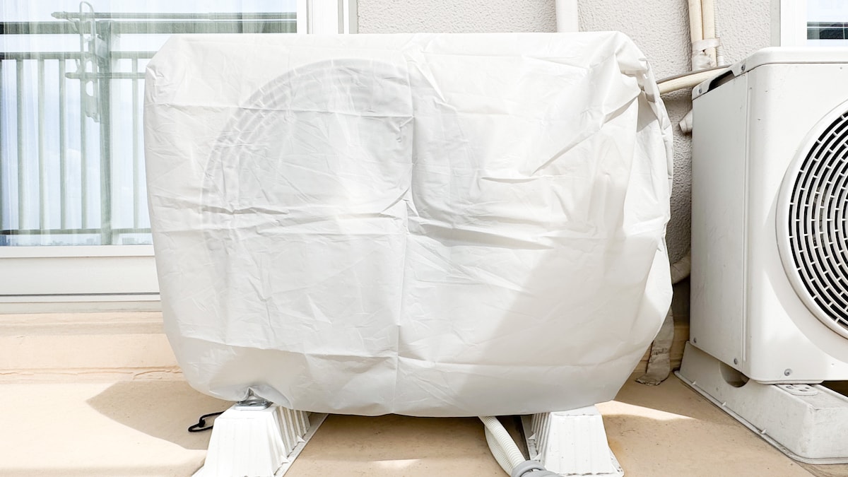 100均のエアコン室外機カバーで節電&劣化予防!【セリア・ダイソー】