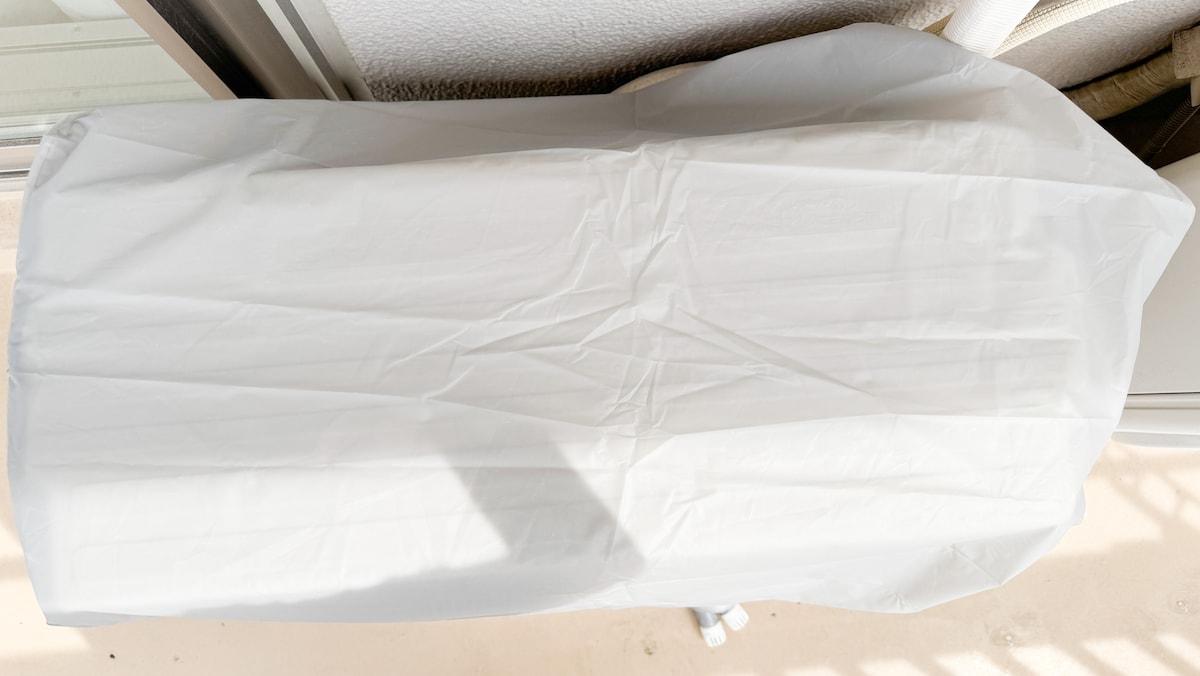 100均のエアコン室外機カバーで節電&劣化予防!【セリア・ダイソー】