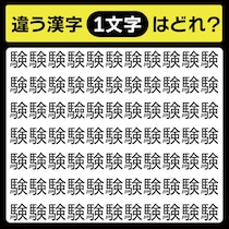 「験の中に隠れてるのは？」漢字間違い探しで脳トレしよう！【毎日脳トレ】【クイズ】