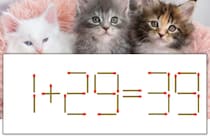 【マッチ棒パズル】正しい式にしよう！「1+29=39」【毎日脳トレ】