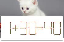 【マッチ棒パズル】正しい式にしよう！「1+30=40」【毎日脳トレ】