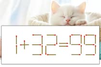 【マッチ棒パズル】正しい式にしよう！「1+32=99」【毎日脳トレ】