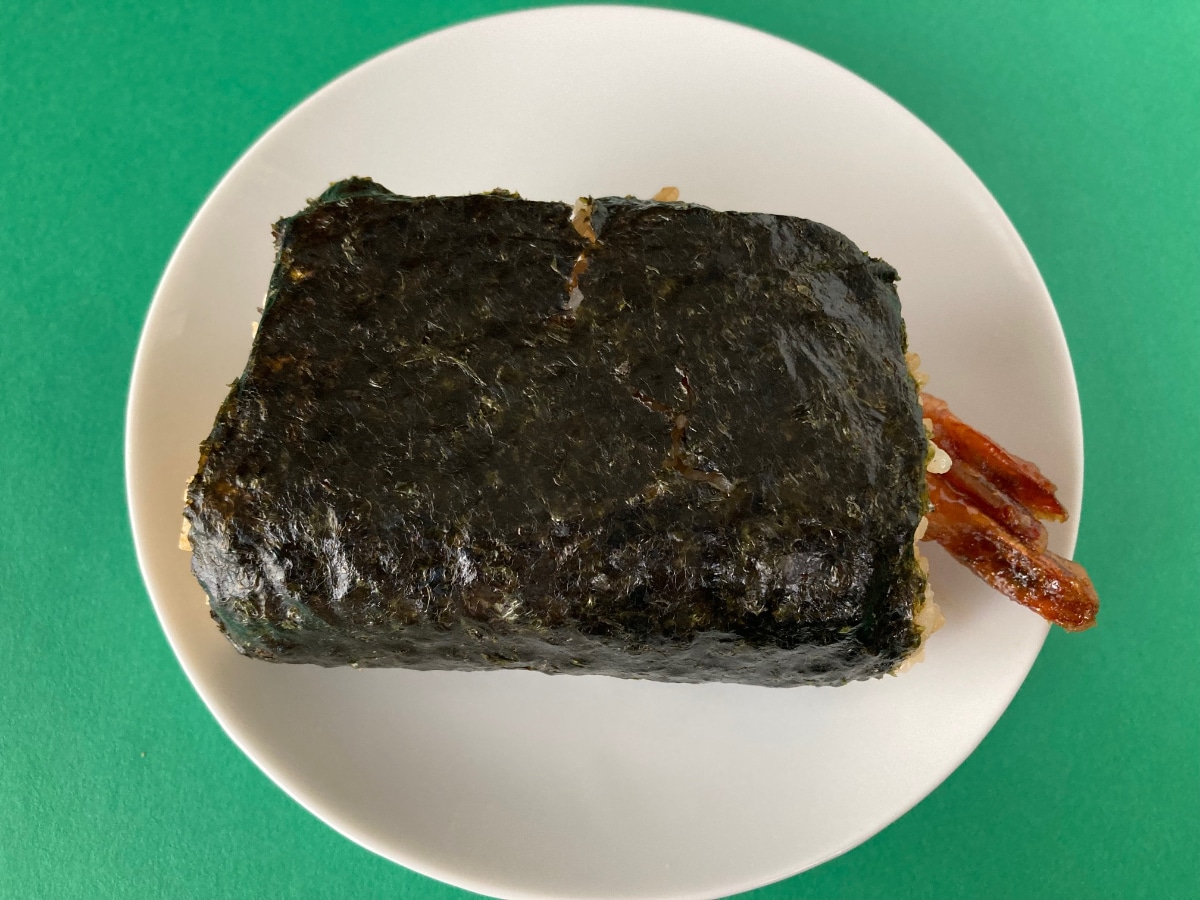 あおさがしっかり香る海老天が美味しい！！【ローソン】「具！おにぎり」の海老天丼のおにぎり