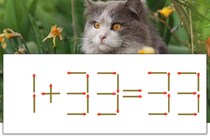 【マッチ棒パズル】正しい式にしよう！「1+33=33」【毎日脳トレ】