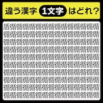 「循の中に隠れてるのは？」漢字間違い探しで脳トレしよう！【毎日脳トレ】【クイズ】