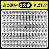 「掃の中に隠れてるのは？」漢字間違い探しで脳トレしよう！【毎日脳トレ】【クイズ】