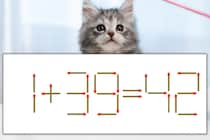 【マッチ棒パズル】正しい式にしよう！「1+39=42」【毎日脳トレ】