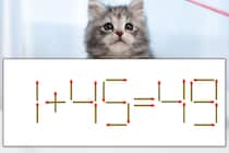 【マッチ棒パズル】正しい式にしよう！「1+45=49」【毎日脳トレ】