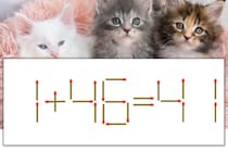 【マッチ棒パズル】正しい式にしよう！「1+46=41」【毎日脳トレ】