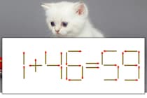 【マッチ棒パズル】正しい式にしよう！「1+46=59」【毎日脳トレ】