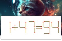 【マッチ棒パズル】正しい式にしよう！「1+47=94」【毎日脳トレ】