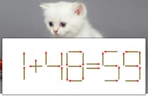 【マッチ棒パズル】正しい式にしよう！「1+48=59」【毎日脳トレ】
