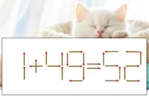 【マッチ棒パズル】正しい式にしよう！「1+49=52」【毎日脳トレ】
