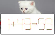 【マッチ棒パズル】正しい式にしよう！「1+49=59」【毎日脳トレ】