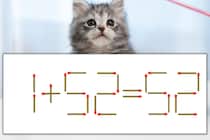 【マッチ棒パズル】正しい式にしよう！「1+52=52」【毎日脳トレ】