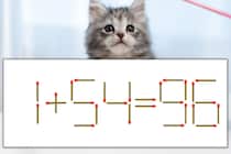 【マッチ棒パズル】正しい式にしよう！「1+54=96」【毎日脳トレ】