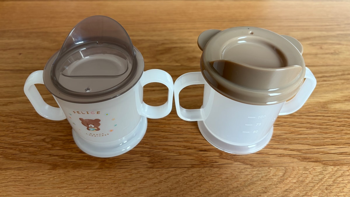 100均のコップ飲み練習グッズを2商品買ってみた!【ダイソー・セリア・キャン★ドゥ】