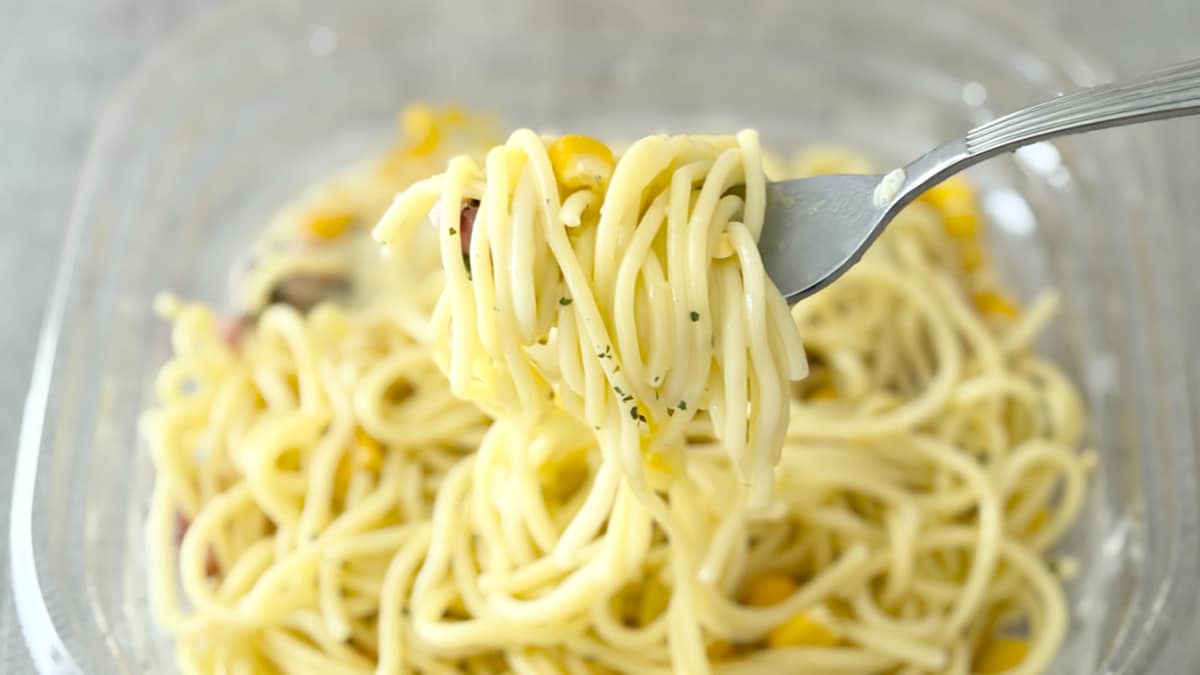 「どストライク」「好きな味」【ファミマ】にコーンだらけの冷製パスタ