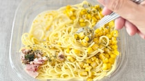 「どストライク」「好きな味」【ファミマ】にコーンだらけの冷製パスタ