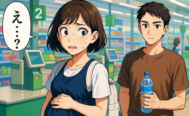 「え?」スーパーで会計の列に並んでいた私。後ろの男性はもしかして…?私が足早に立ち去ったワケとは