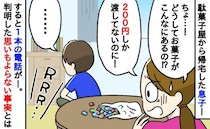 「200円しか渡してないのに…」小学生の息子が大量のお菓子を買って帰宅し困惑→すると1本の電話が