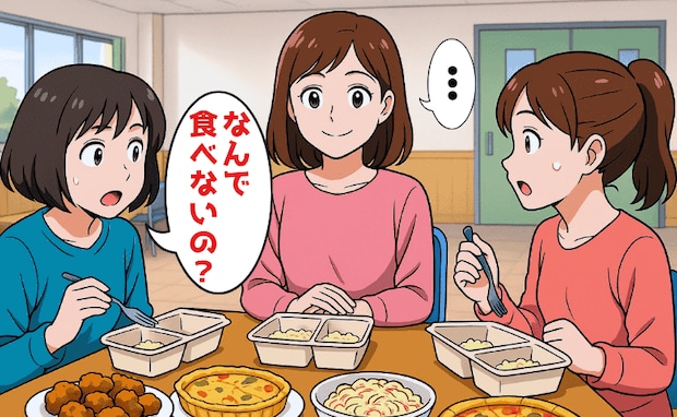 「なんで食べないの？」持ち寄りランチに手を付けないママ友→「名案でしょ？」まさかの理由に一同絶句
