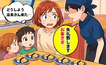 3歳の娘が同じ寿司を連打注文「あの、お客さま…」どうしよう店員さん来ちゃった…え！？驚きの発言が