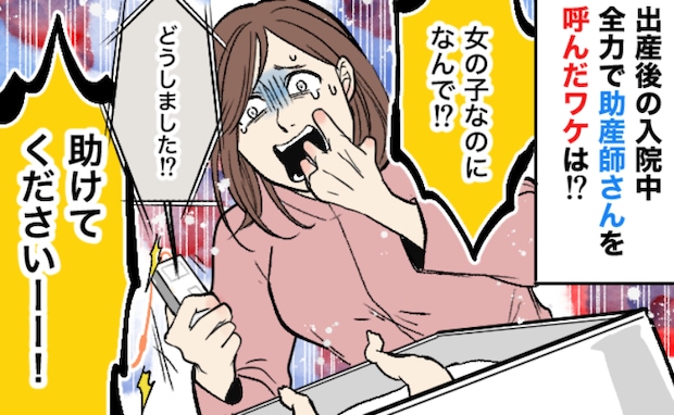 「女の子なのになんで…」出産後の入院中、赤ちゃんのおむつ替え…慌てて助産師さんを呼んだ理由とは？