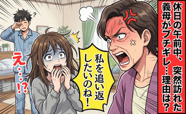 義母「私を追い返したいのね」誤解です！急に訪れた義母が激怒→夫の信じられないミスで妻が悪者に！？