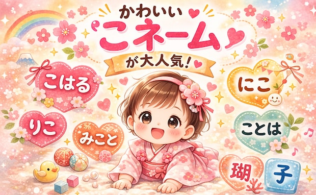 【キラキラネーム全盛期から一転】 今、親から選ばれるのは安定のかわいさ♡人気の「こネーム」って?