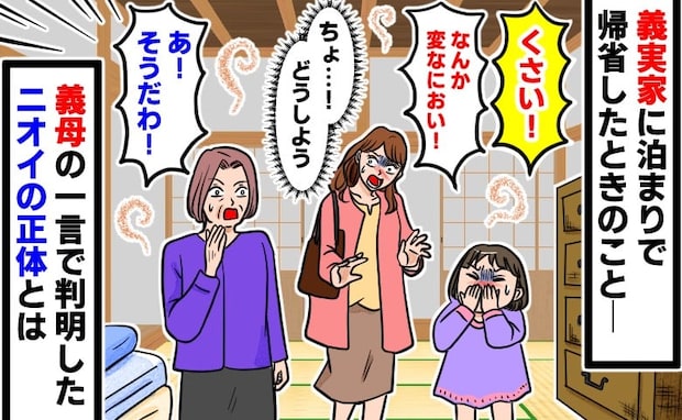 「お部屋、くさい…！」義実家で通された客間での違和感→義母の一言で判明したニオイの正体とは