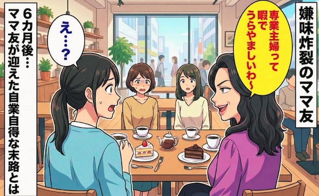 「暇でうらやましいわ」専業主婦を見下すワーママ→しかし6カ月後…彼女が迎えた自業自得な末路とは
