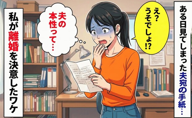 「え?夫は何がしたいの?」ある日見てしまった手紙に驚愕!→最終的に夫と離婚する道を選んだワケとは