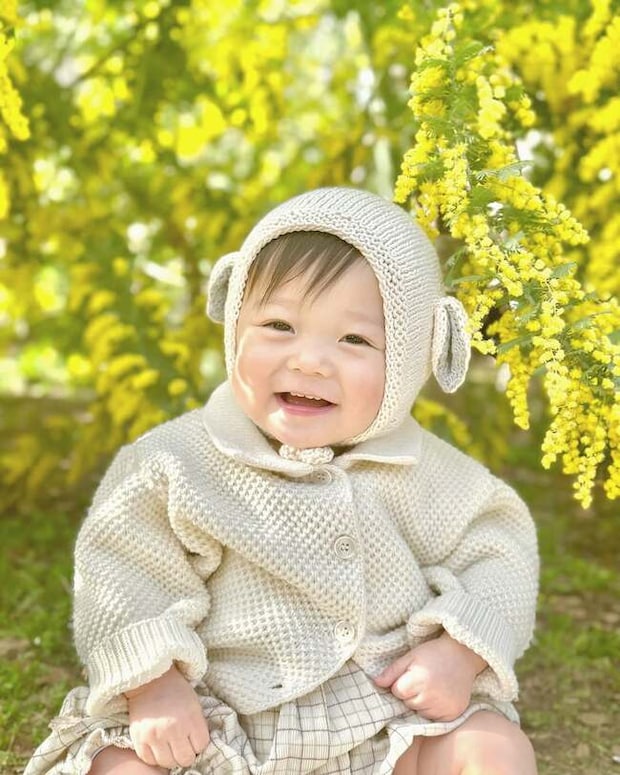 春の花と赤ちゃん・子ども_3