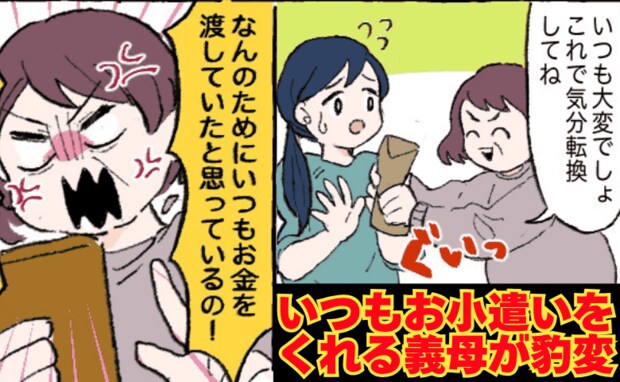 義母「何のために金を渡したと思ってる!」離婚を機に豹変!嫁に小遣いを渡した“真の目的”にゾッ…