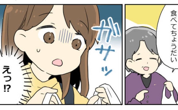 「よかったらどうぞ♡」公園で出会った高齢女性に手渡された賞味期限切れの巻き寿司→え…私の決断は！