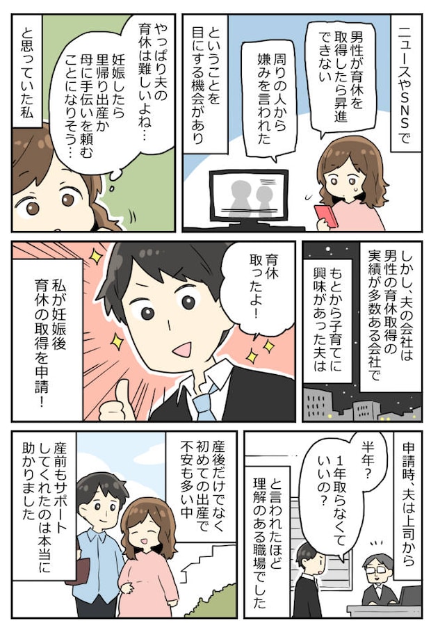 夫が育休