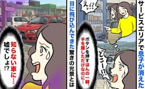 SAの自販機でボタンを押すと「息子が消えた！？」探し回ると「え、他所の車に…」驚きの光景を目撃し