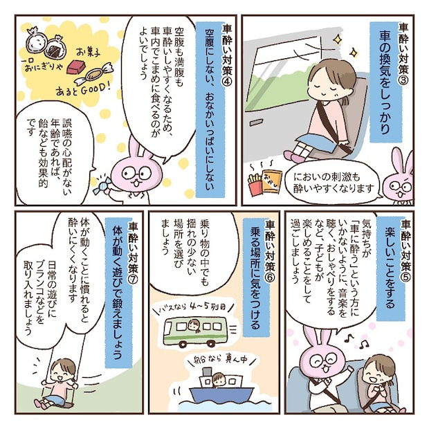 車酔い対策マンガ