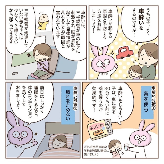 車酔い対策マンガ