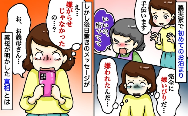 義母が手伝いの申し出を頑なに拒否「完全に嫁いびりだ…嫌われてる…」後日驚きのLINEが！？真意は
